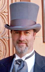Photo of Jim Ratliff, as a Mad Hatter